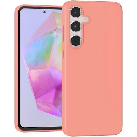 Funda blanda Mercury para Samsung Galaxy A35, color rosa claro.