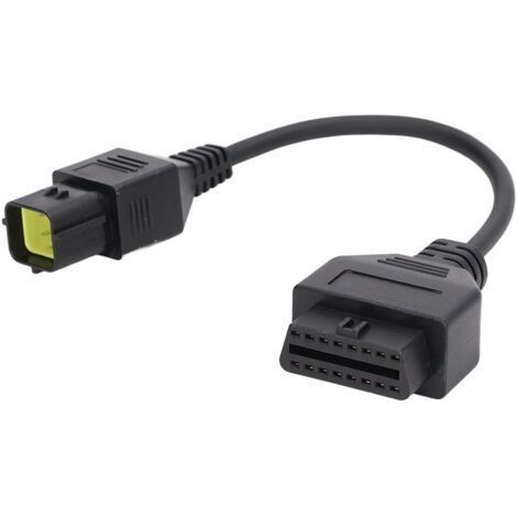 Cble de Scanner OBD2 universel à 6 broches, adaptateur de Diagnostic de moto de remplacement pour Husqvarna 449 511 610 630 450 (1/5)