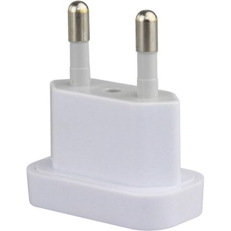 Adaptateur de Voyage EU Amérique 250V Blanc - Convertisseur de Prise US vers Europe - 4.8A (1/4)