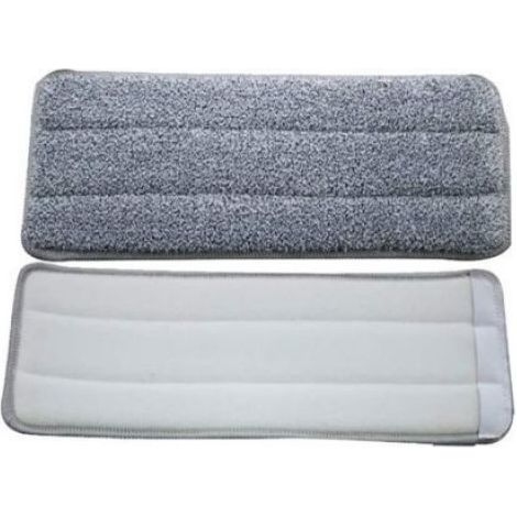 Serpillière Microfibre - 33 x 12 cm - Pour Balai Lave-Sol Plat - Réutilisable - Lot de 5 (1/5)