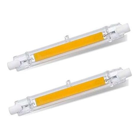 R7S LED-Glühbirne, 118 mm, Kaltweiß 6000 K, 1200 lm, R7S 13 W COB-LED-Halogen-Äquivalent R7S J118 100 W 120 W, 360 Grad, nicht dimmbar, LED R7S 118 mm schmal für Decken-/Stehleuchte, 2 Stück