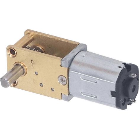 Motorreductor de tornillo sin fin de 12 V CC, baja velocidad, eje único, microescobillas, con asiento fijo 1218-N20, 60 RPM, edición 1:236, 0620