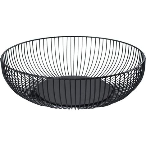 Cesto per la frutta in metallo Ulisem, cesto per la frutta in filo metallico moderno, cesto per la frutta, cesto portaoggetti per pane e snack. (1/4)