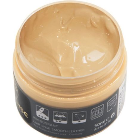 1 crème réparatrice pour cuir, imperméable, 50 ml, pour canapés et meubles en cuir lisse (1/5)
