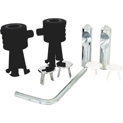 Fixations pour cuvette et bidet suspendues – Installation solide – Compatible avec modèles Roca-Gala – Matériaux durables