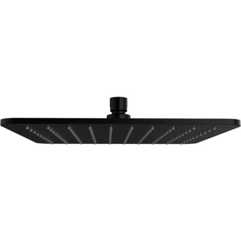 OMNIRES Slimline - Rociador de ducha 25x25 cm, negro mate WG225/OBL (1/2)