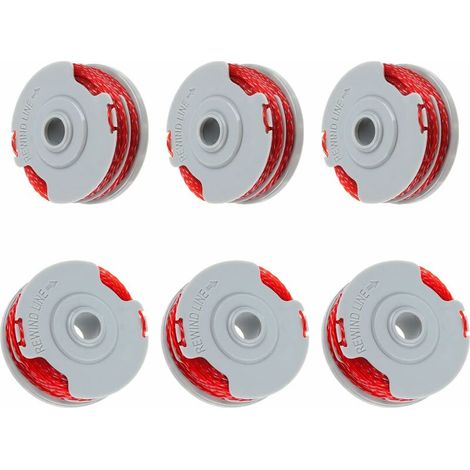 Flymo FLY021 Lot de 6 bobines fil double 0,2 cm 4,9 m F016800385 compatible avec Contour 500 XT, Power Trim Mini Auto ST/XT/Plus (6 bobines)