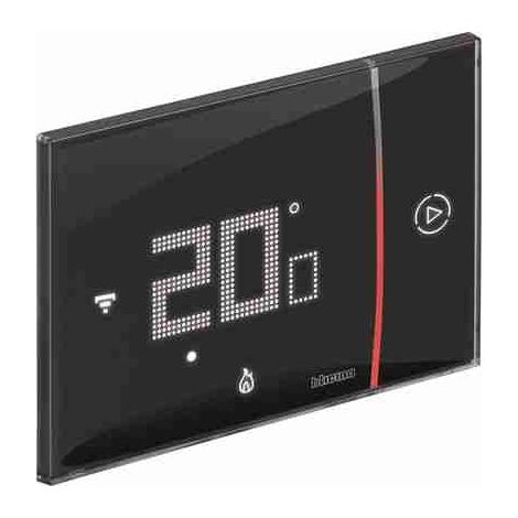 BTIXG8002 Smarther 2 Smartthermostat mit Netatmo-Anschluss, Schwarz
