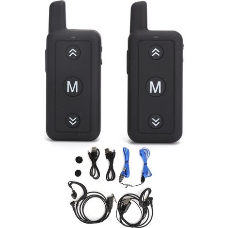 1 Paire de Talkies-Walkies Mini Longue Portée Radio Bidirectionnelle Portable pour Centre Commercial Hôtel Restaurant V109 (1/5)