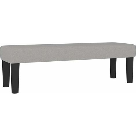 Banco de tela gris claro 100x30x30 cm vidaXL (1/5)