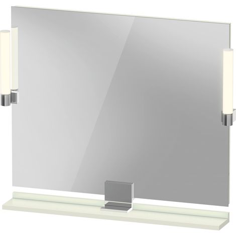 Duravit Sivida miroir, chrome, 850x36x650mm, éclairage à poser,