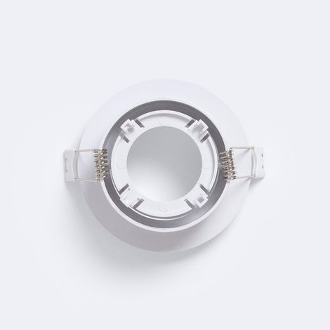 Portafaretto Downlight Circolare Bianco per Lampadina LED GU10 / GU5.3 Foro Ø 75 mm Bianco (1/4)