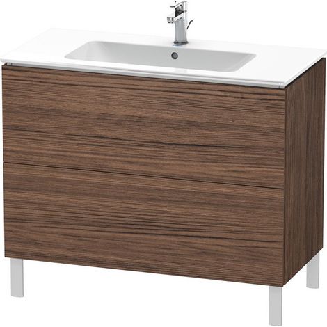 L-CUBE mobile lavabo 1020x481x704mm noce scuro