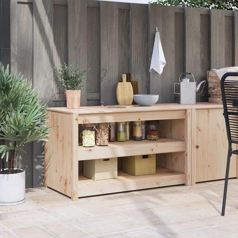 Küchenschrank MEPPEL Braun Eichen-Optik 106 x 55 x 64 cm