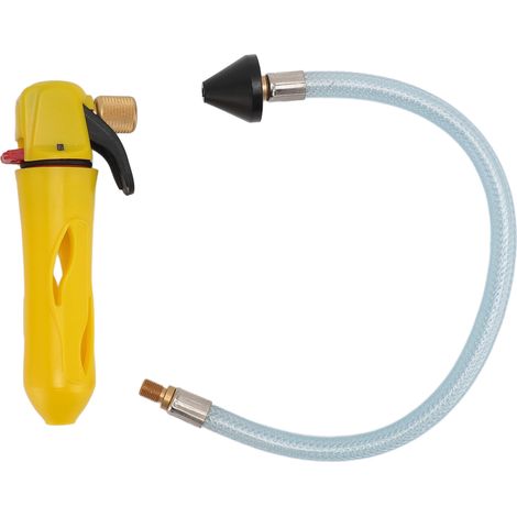 Outil de nettoyage ligne évacuation clim ABS laiton avec tuyau déboucheur condensat portable efficace jaune (1/5)