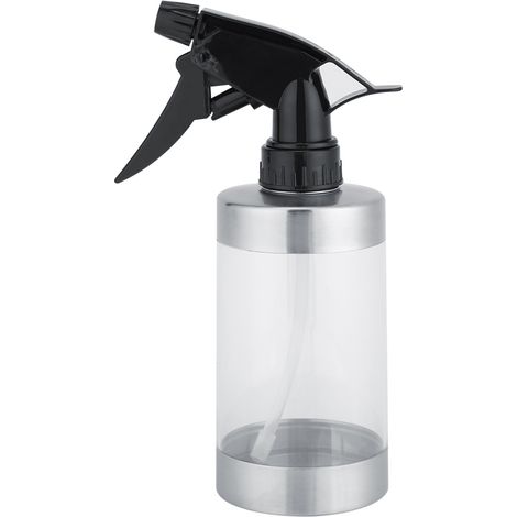 Conception de pulvérisation à gâchette en acier inoxydable + arrosoir en acrylique, bouteille de pulvérisation d'eau, pot d'arrosage, serre de balcon pour cour et cour (1/5)