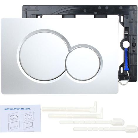 KLVGTIFS PU - Plaque de commande double Geberit Sigma01/20 General (115.770) Plaqué métallisé (1/3)