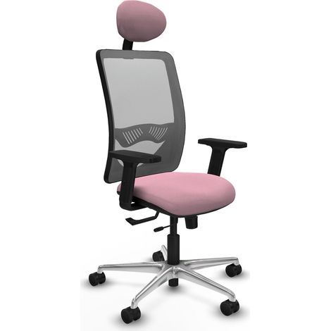 Chaise ergonomique piqueras y crespo Zulema noir accoudoirs réglables (1/2)