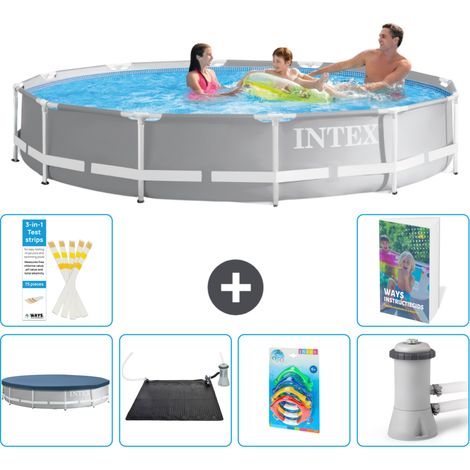 Prism Frame Pool Rund - 366x76 cm - 7-teilig S37