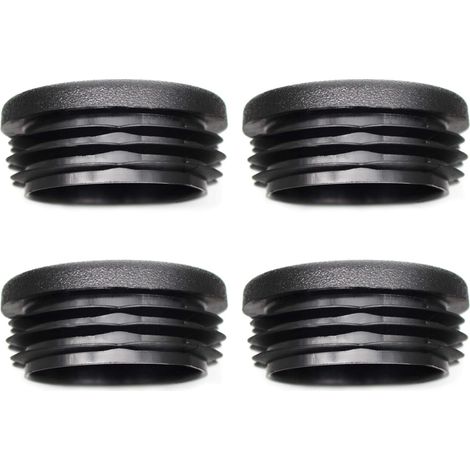 Lot de 4 Bouchon à ailettes, Diamètre 21 mm, Plastique polyéthylène, Pour tuyau acier, Meuble chaise table (1/3)