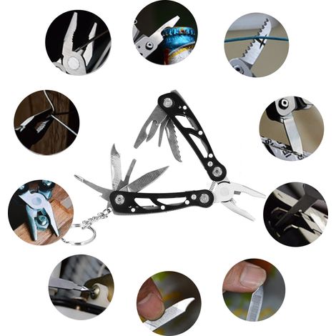 Pince multifonction EDC Tools - Noire (1/5)