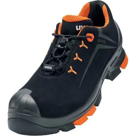 [NEUWERTIG] B-Ware Uvex Halbschuhe Sicherheitshalbschuhe S3 Src Mikrovelours Schwarz Größe 48 W14