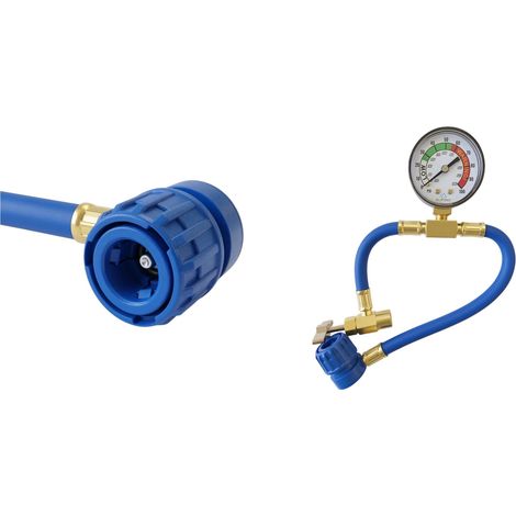 Tuyau de manomètre ALPINO pour vanne de remplissage de climatisation LP-11 mm R134a (1/4)