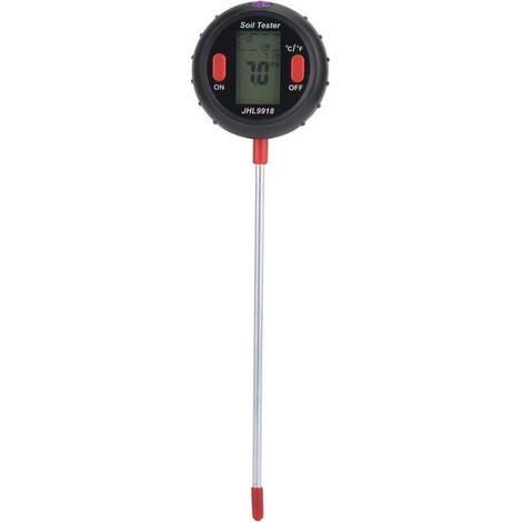 Medidor de pH del suelo, kit digital 5 en 1 para análisis de suelo con medición de humedad, temperatura, luz y pH para el cuidado de las plantas, ideal para jardín, uso en interiores y exteriores (1/5)