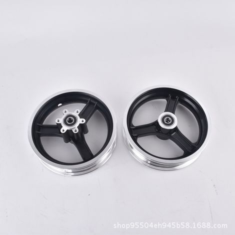 10-inch folding electric scooter, tricycle with aluminum wheels and 10x2.125 or 10x2.5 tires. (1/4)