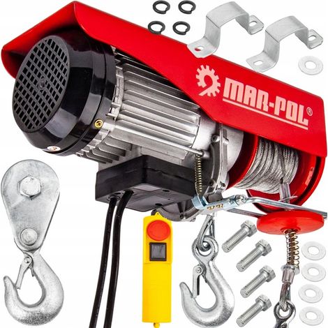 VERRICELLO ELETTRICO A FUNE 800KG 230V 12m