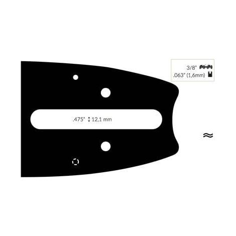 Guide Chaine Tronçonneuse Logosol 50cm 3/8 .063 (1,6mm).