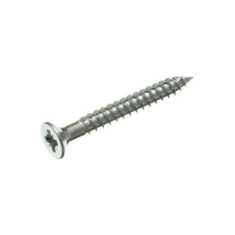 Lot de 1000 vis à bois à double filetage en acier zingué 20,3 x 3,8 cm (1/2)