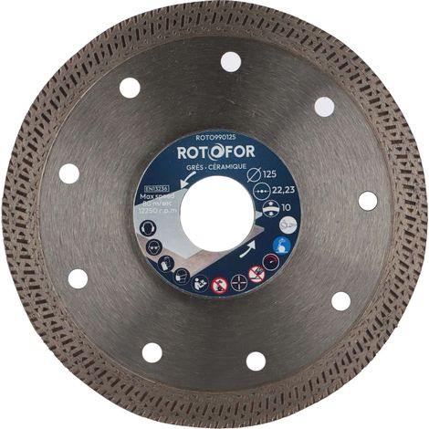Disque diamant jante croisillons - Coupe fine - Alésage 22,23 mm - Hauteur segment 10 mm - Diamètre 230 mm mm (1/3)