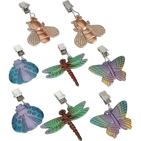 Poids de Nappe Métallique Insectes - 8 Pièces en Forme de Butterfly, Bee, Dragonfly, Ladybird pour Picnic (1/5)