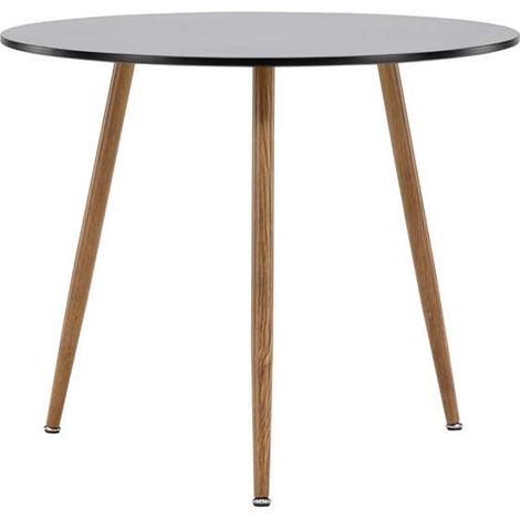 Polar table de salle à manger Ø90cm noir. (1/5)