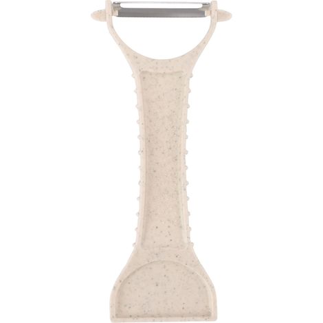 Éplucheur multifonctionnel, écailleur à poisson, éplucheur en acier inoxydable, beige (1/5)