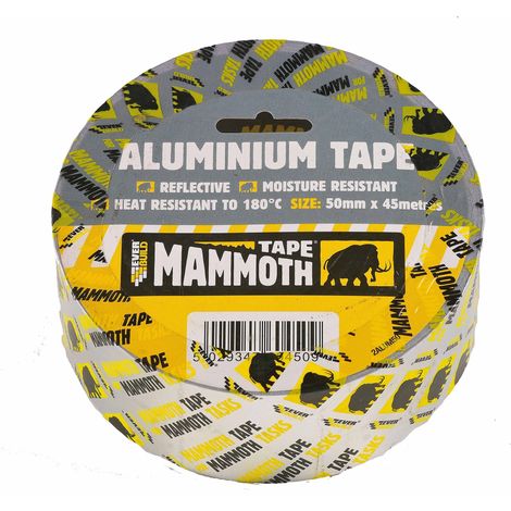 Everbuild 2ALUM50 Aluminium Tape 50mm x 45m EVB2ALUM50 (1/3)
