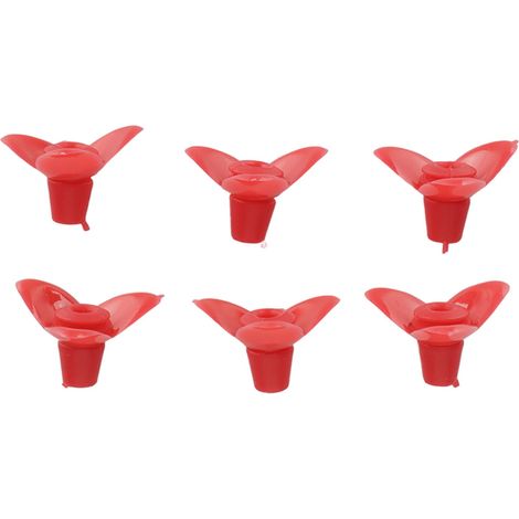 Lot 30 pièces remplacement fleur mangeoire – plastique – oiseaux – jardin – rouge