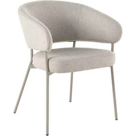 Poltrona imbottita Elare color cappuccino (1/5)