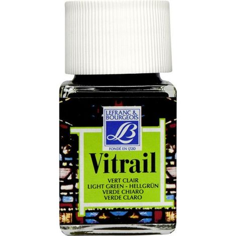 Peinture verre Lefranc & Bourgeois Vitrail Vert clair N°556 (1/4)