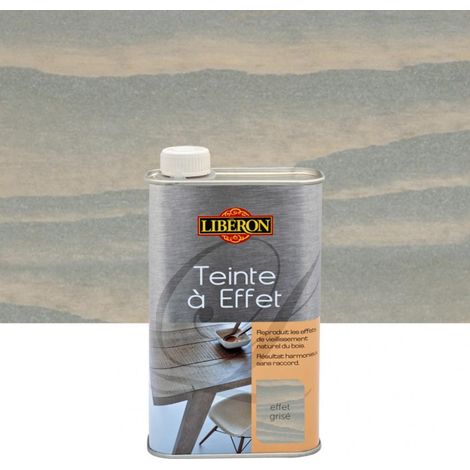 Teinte à effet grisé 0.5 L – A l'eau pour bois dur – Rendement 12 m²/l – Temps de séchage 2h – Liberon