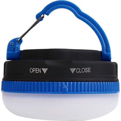 DirigéLampe de camping d'urgence, lampe de tente lumineuse et multifonctionnelle, bleue, fonctionnant sur piles (1/5)