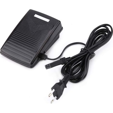 Pédale pour machine à coudre Singer avec variateur de vitesse (prise européenne standard 220 V) et cordon d'alimentation (1/5)