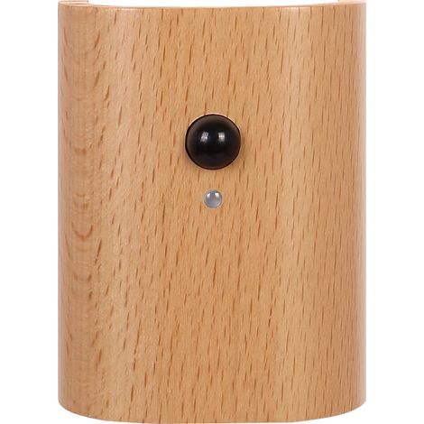 CCYKXA Wandleuchte für den Innenbereich mit Bewegungsmelder, kabellose, per USB aufladbare LED-Wandleuchte, Wandleuchte aus Holz, kein Bohren erforderlich, für Schlafzimmer, Nachttisch, Flur, Wohnzimm