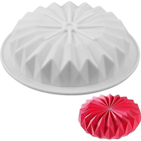 Moule à pâtisserie 3D en silicone pour gâteaux, puddings, glaçons, gelées, mousses, fondants, chocolats. Antiadhésif, professionnel et réutilisable.