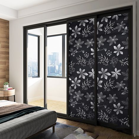 Autocollant Vitre Opacifiant - Film Anti-Regard PVC Autocollant pour Salle de Bain Fenêtre Isolation Thermique - AR820 (1/5)