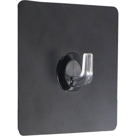 Klebehaken ps pvc quadratisch - schwarz - Tendance (1/2)