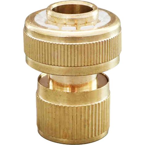 Pistolet à eau à buse G3/4 en laiton, arroseur haute pression à jet direct, raccord rapide pour tuyau d'arrosage, nettoyeur haute pression-AquaForge (1/5)