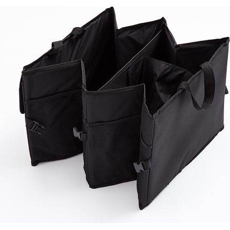 Boîte de rangement multifonctionnelle pliable pour voiture, camion ou SUV, résistante et étanche, grande capacité de rangement. Organisateur de coffre pour voiture, camion ou SUV. (1/5)