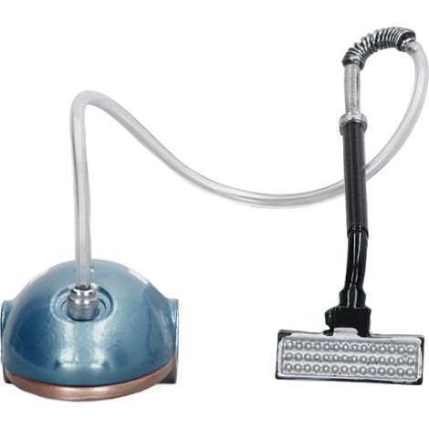 Aspirateur pour maison de poupée à l'échelle 1:12, au design détaillé et élégant, accessoire bleu clair pour la décoration de maison de poupée. (1/5)